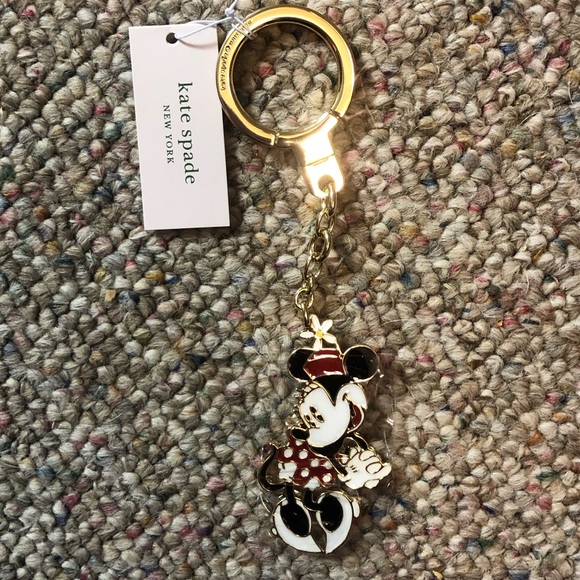 🎉HP 🆕 Kate Spade x Disney Minnie Mouse Key Fob - Picture 3 of 9